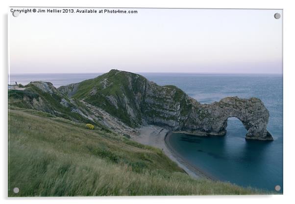 Durdle Door & Jurassic Coast Dorset Acrylic by Jim Hellier