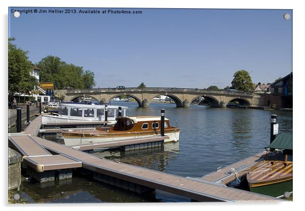 Henley on Thames Acrylic by Jim Hellier