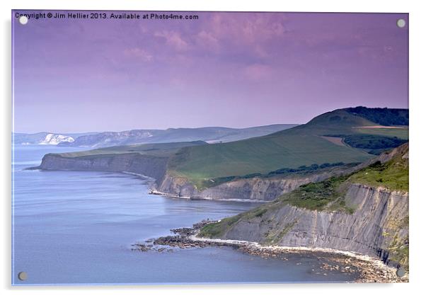 Jurassic coast Dorset Acrylic by Jim Hellier