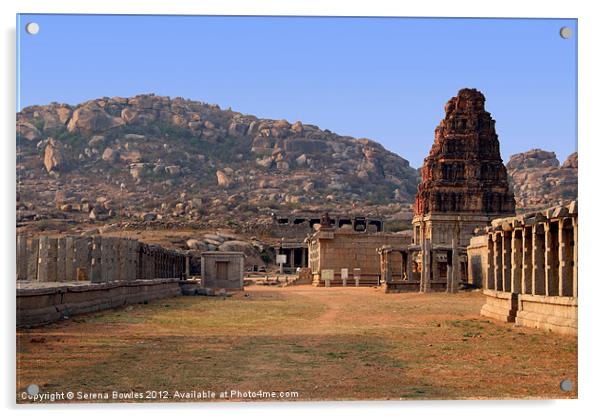 Achyutaraya Temple, Hampi, Karnataka, India Acrylic by Serena Bowles