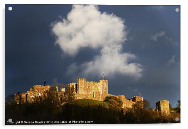 Dover Castle Afternoon Light Acrylic by Serena Bowles