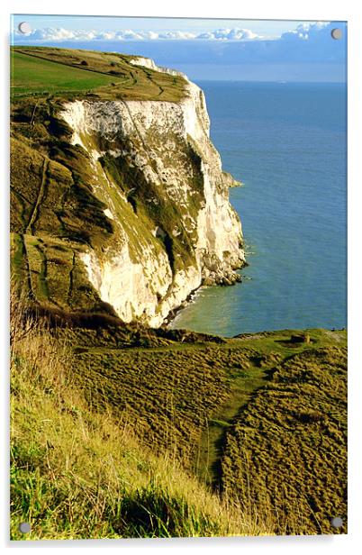 Chalky White Cliffs Acrylic by Serena Bowles