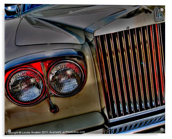 Rolls Royce Abstract Acrylic by Louise Godwin