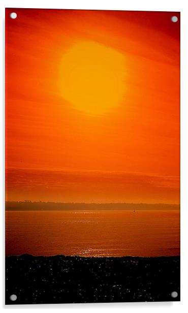 Big Sun Acrylic by Louise Godwin