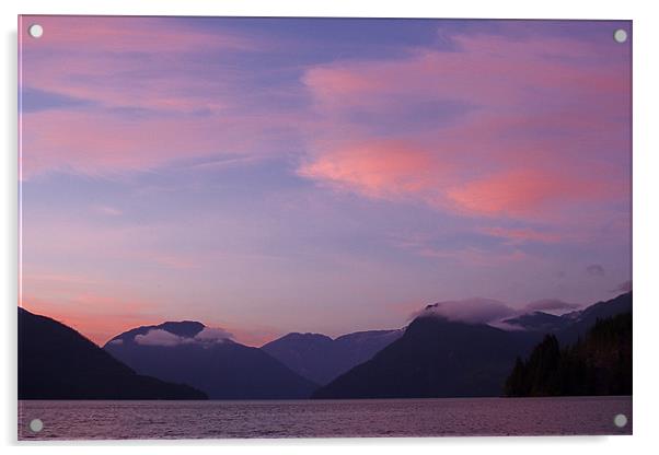 Canadian Sunset Acrylic by Thomas Schaeffer