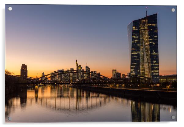 Skyline Frankfurt Acrylic by Thomas Schaeffer