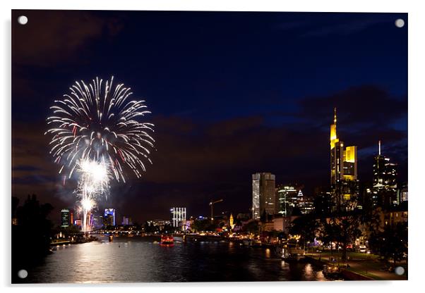 Fireworks in Frankfurt Acrylic by Thomas Schaeffer