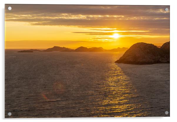 Norwegian sunset Acrylic by Thomas Schaeffer