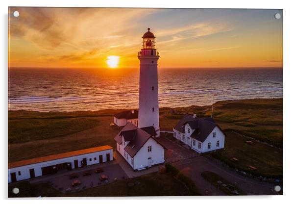 Lighthouse Hirtshals Acrylic by Thomas Schaeffer