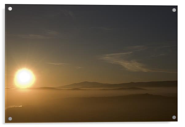 Rannoch Moor sunrise Acrylic by Thomas Schaeffer