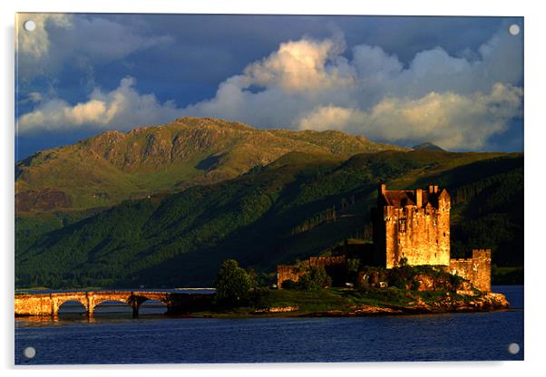 Eilean Donan sunset Acrylic by Thomas Schaeffer