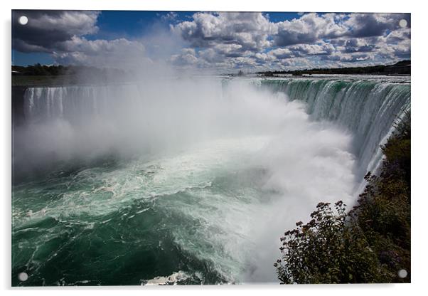 Horseshoe Falls Acrylic by Thomas Schaeffer