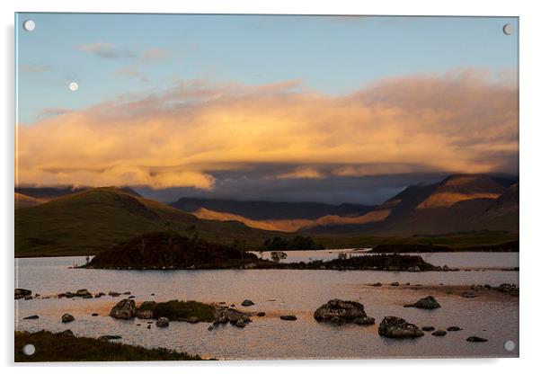 Sunrise im Rannoch Moor, Glencoe Nationalpark Acrylic by Thomas Schaeffer