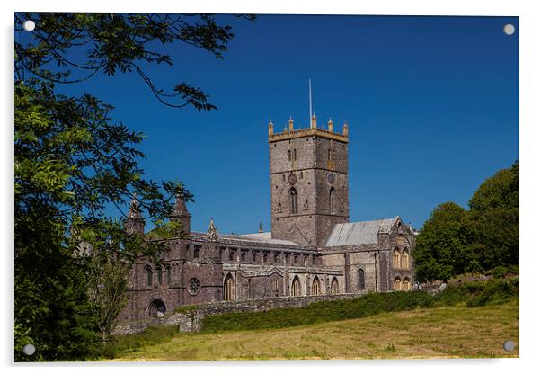 St.Davids Cathedral Acrylic by Thomas Schaeffer