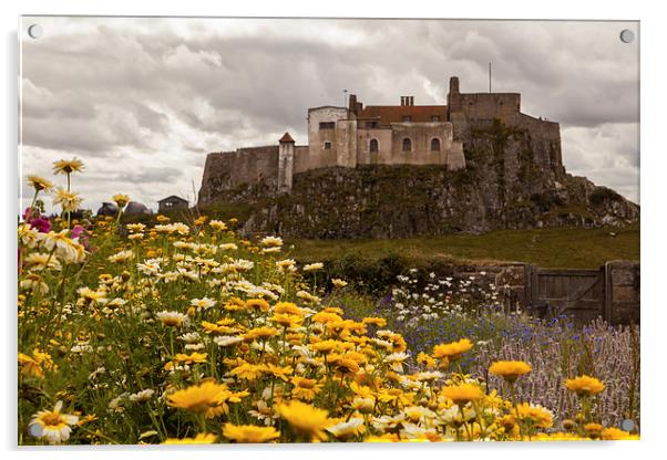 Lindisfarne Castle on Holy Island Acrylic by Thomas Schaeffer