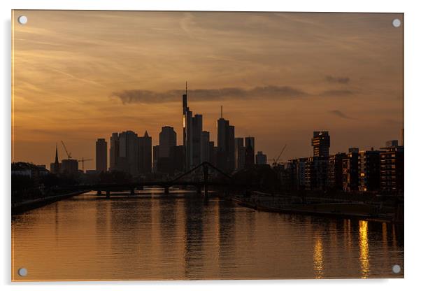 Skyline Frankfurt Acrylic by Thomas Schaeffer