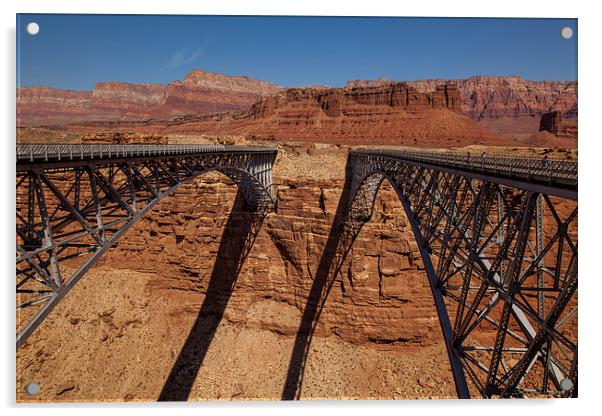 Navajo Bridge Acrylic by Thomas Schaeffer