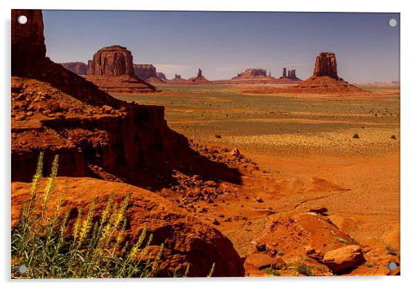 Monument Valley Acrylic by Thomas Schaeffer