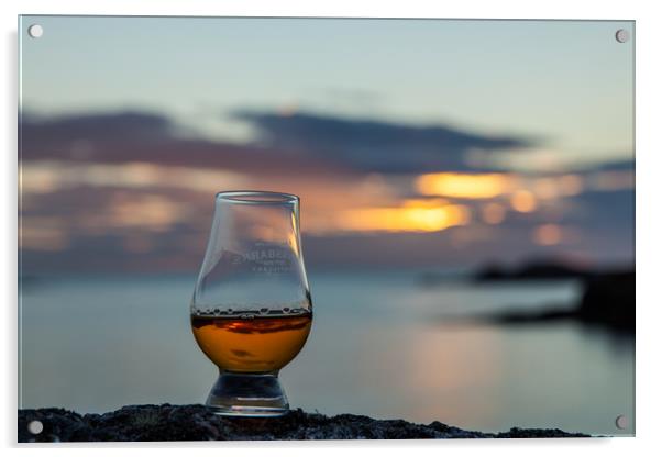 Whisky @ Sunset Acrylic by Thomas Schaeffer
