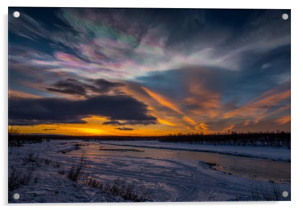 Arctic Sunrise Acrylic by Thomas Schaeffer