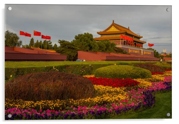 Beijing Forbidden City Acrylic by Thomas Schaeffer