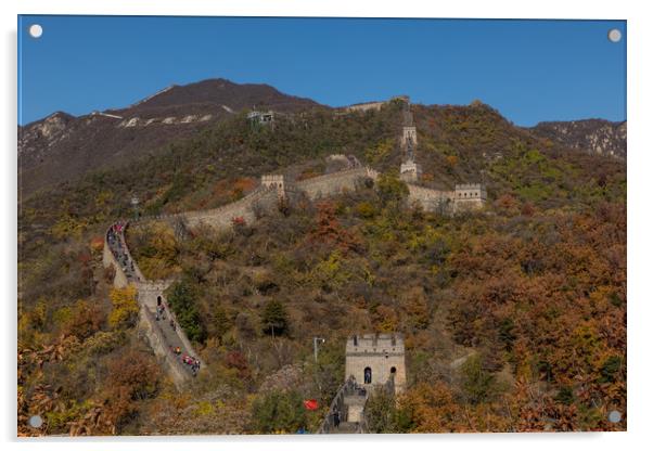 Chinese Wall at Mutianyu Acrylic by Thomas Schaeffer