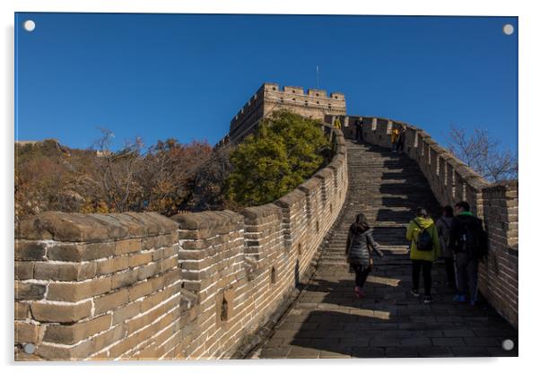 Chinese Wall at Mutianyu Acrylic by Thomas Schaeffer