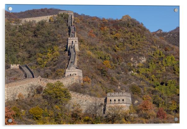 Chinese Wall at Mutianyu Acrylic by Thomas Schaeffer