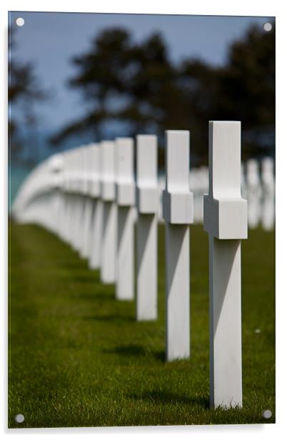 War cemetery Acrylic by Thomas Schaeffer