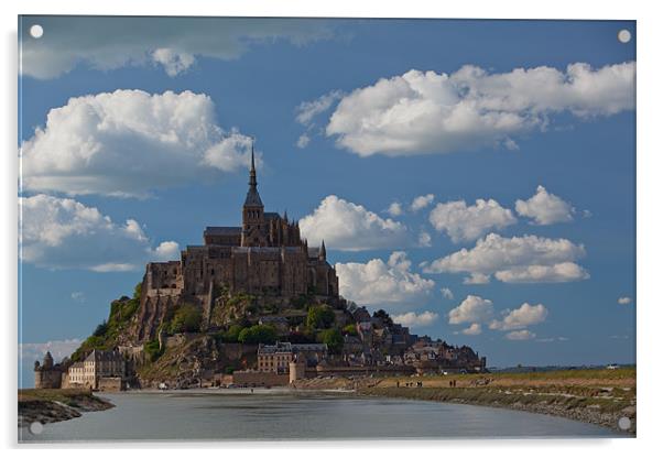 Le Mont St.Michel Acrylic by Thomas Schaeffer