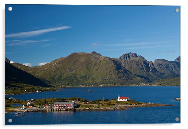Fjord bei Laupstad Acrylic by Thomas Schaeffer