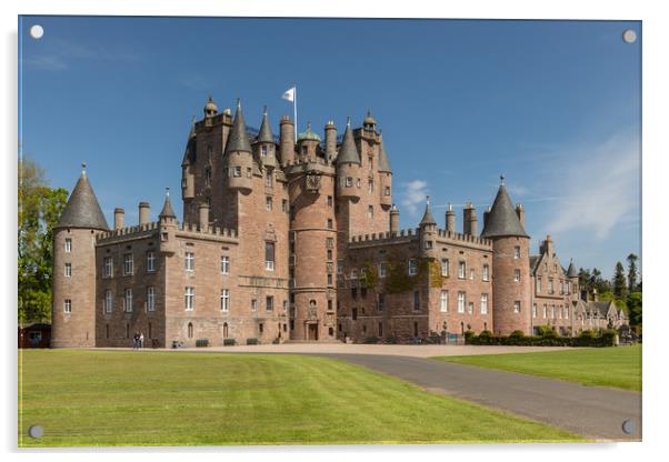 Glamis Castle & Grounds Acrylic by Thomas Schaeffer