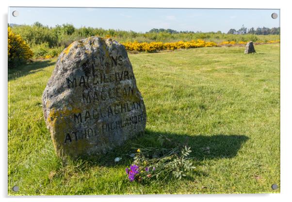 Culloden Battlefield Acrylic by Thomas Schaeffer