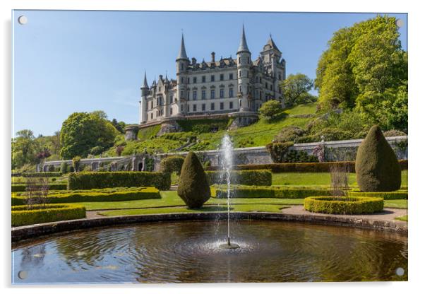 Dunrobin Castle, Garden & Grounds Acrylic by Thomas Schaeffer