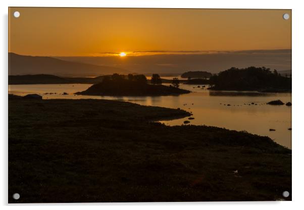 Sunrise at Rannoch Moor Acrylic by Thomas Schaeffer