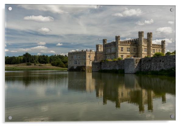 Leeds Castle Acrylic by Thomas Schaeffer