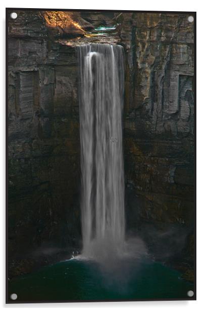 Taughannock Falls, NY Acrylic by pauline morris