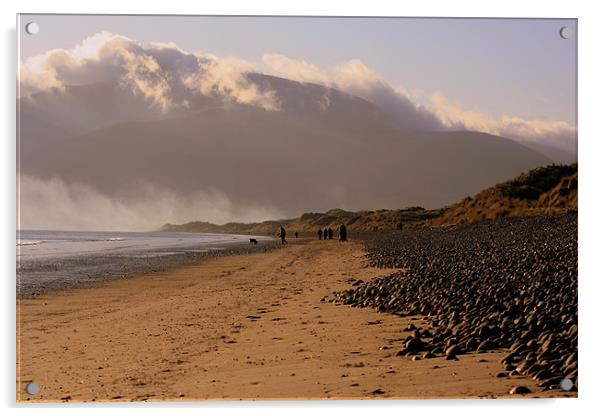 Mourne Mountains from Murlough Beach Acrylic by pauline morris