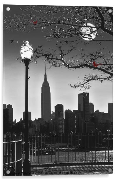 MANHATTAN MOONLIGHT Acrylic by Tom York