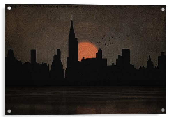 NEW YORK CITY SKYLINE Acrylic by Tom York