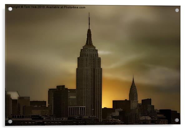 WAKE UP NEW YORK Acrylic by Tom York