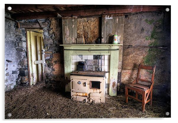 Abandoned Cottage, Isle of Harris Acrylic by Andrew Scoggins