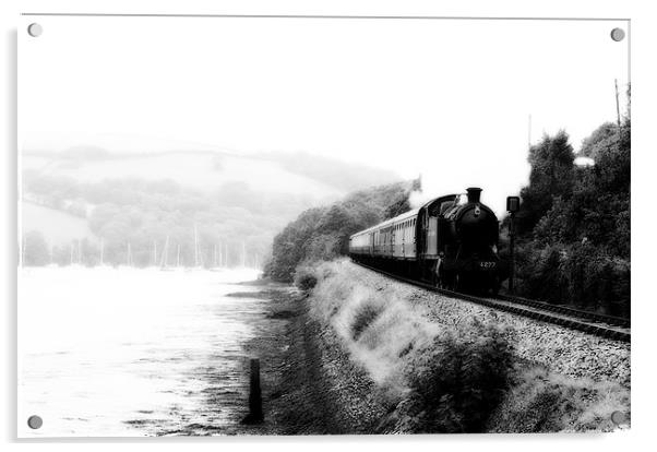 Dartmouth & Kingswear Steam Trains Acrylic by Simon Litchfield