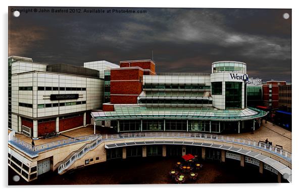 Westquay Southampton Acrylic by John Basford