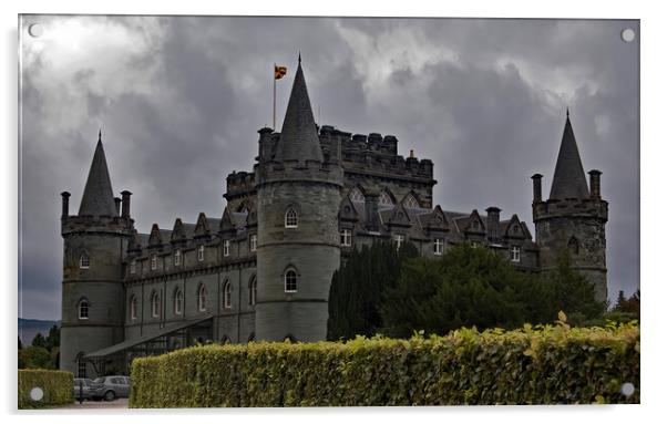 Inverary Castle Acrylic by Geoff Storey