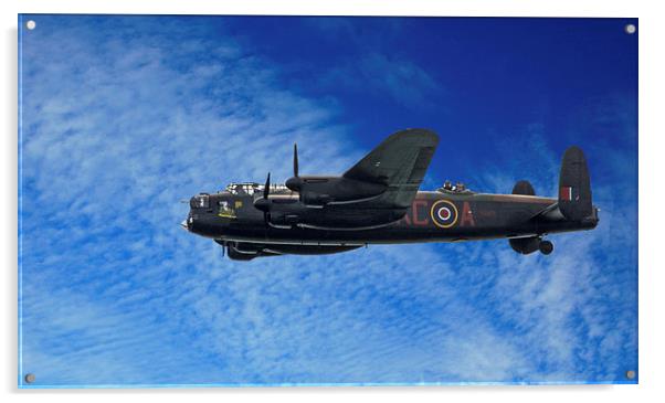  Avro Lancaster Acrylic by Geoff Storey