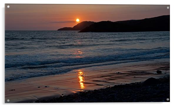 Whitesands Bay Acrylic by Geoff Storey