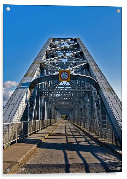 Connel Bridge, Oban Acrylic by Joyce Storey