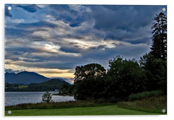 Early morning at Loch Awe Acrylic by Joyce Storey