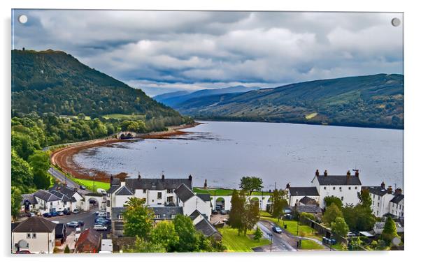 A Fyne View across the Loch Acrylic by Joyce Storey